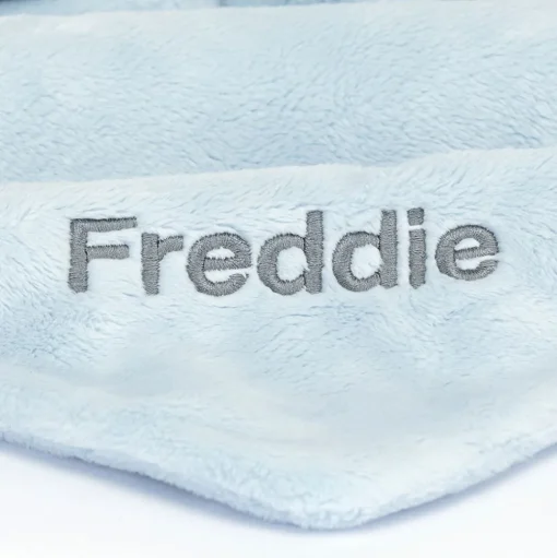 Personalised Bashful Blue Bunny Soother
